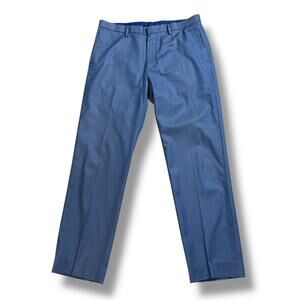 Banana Republic Chino Pants Mens Slate Blue Non-Iron Modern Slim Fit 33/31